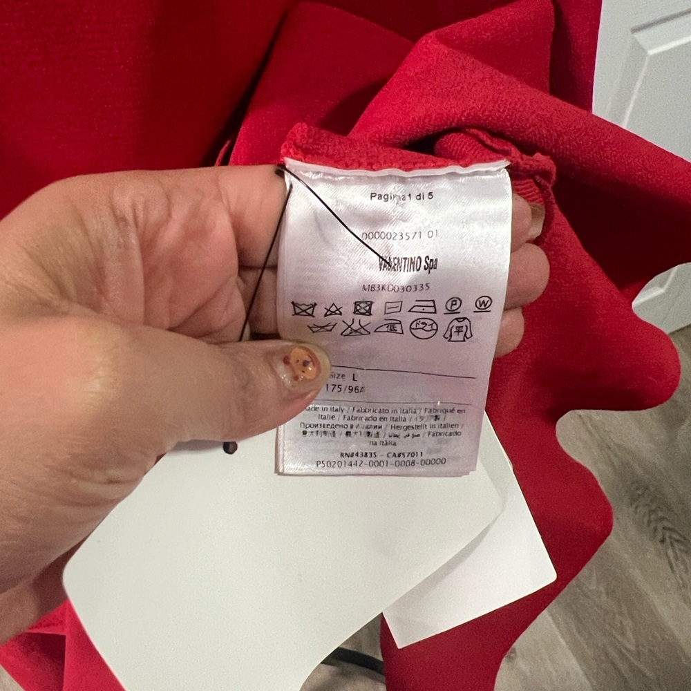 NWD VALENTINO GARAVANI RUFFLE KNIT DRESS - Picture 7 of 9